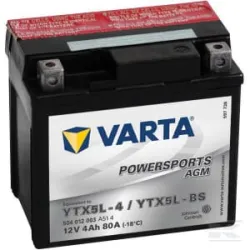 Batterie 12V 4Ah 80A AGM Sports motorisés VARTA