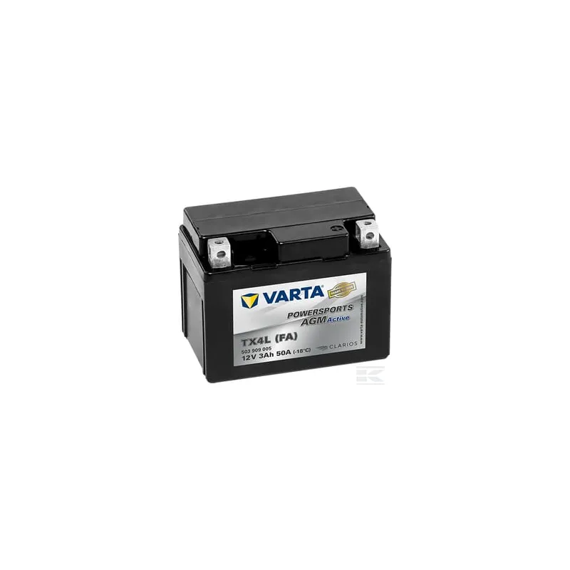 Batterie 12V 3Ah 50A AGM Powersports VARTA