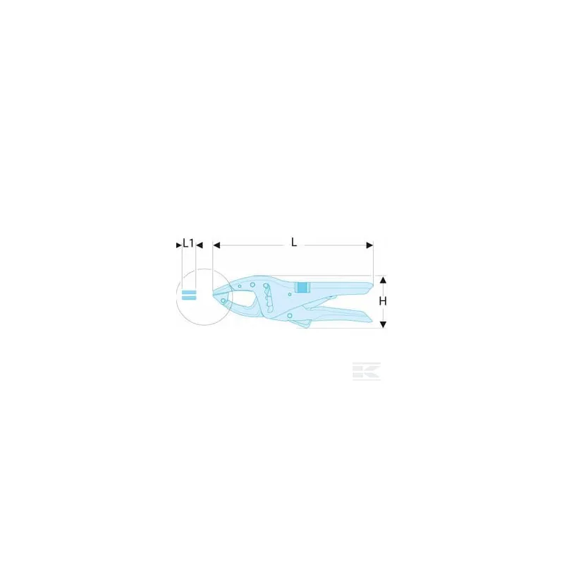 Pince-étau avec pointe longue