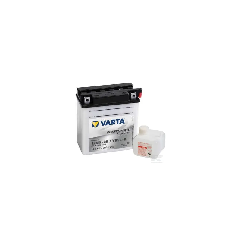 Batterie 12V 5Ah 60A Sports motorisés Freshpack VARTA