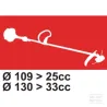 Tête de coupe TapNGo « TNW130 » universelle 130 mm