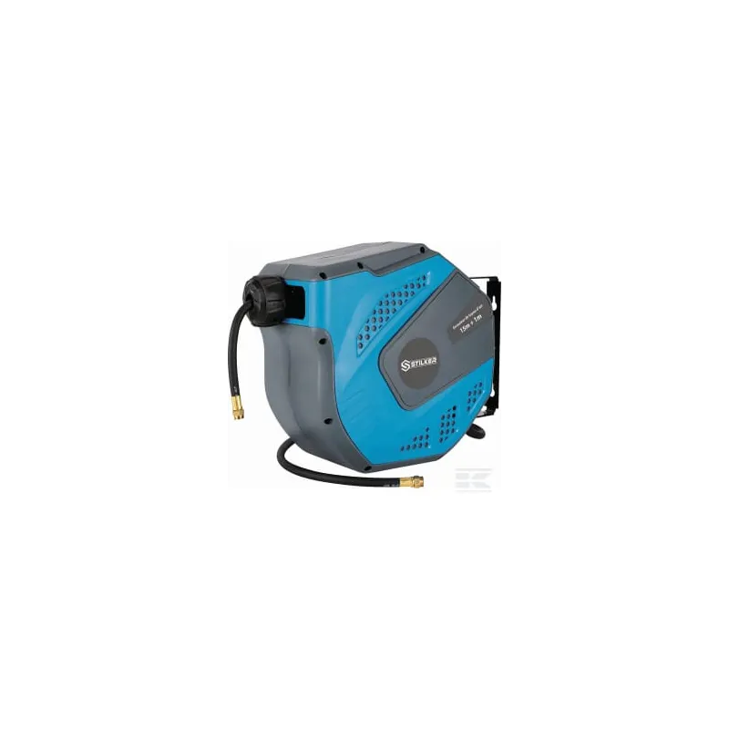 Enrouleur de tuyau d'air comprimé 15 m - tuyau hybride 8×12 mm