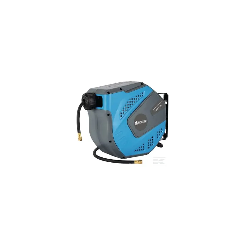 Enrouleur de tuyau d'air comprimé 20 m - tuyau hybride 8×12 mm