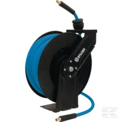 Enrouleur de tuyau d'air comprimé 20 m + 1,5 m - tuyau de 8 mm - raccord 1/4".