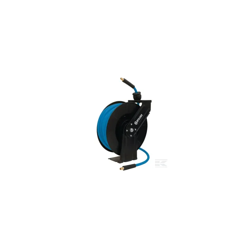 Enrouleur de tuyau d'air comprimé 20 m + 1,5 m - tuyau de 8 mm - raccord 1/4".
