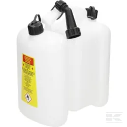 Jerrican double 6 + 3 litres blanc