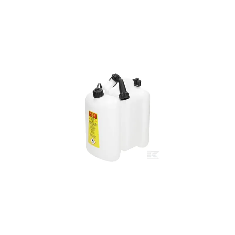 Jerrican double 6 + 3 litres blanc