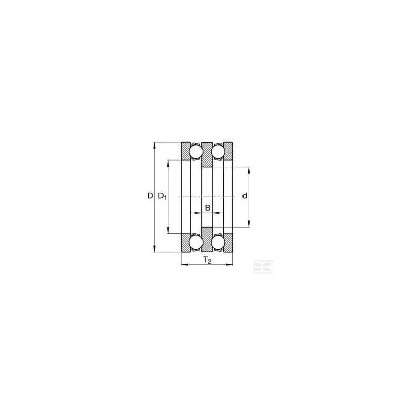Roul. rainuré à billes (axial)