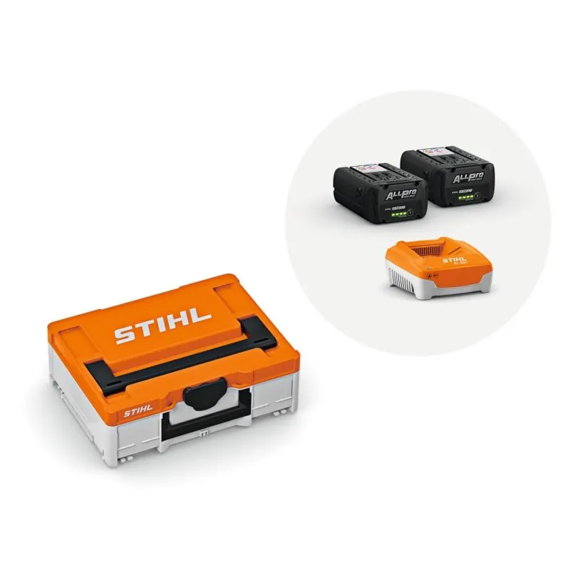 Power Box 2 – 2 batteries AP 300 P C, chargeur AL 501 et mallette STIHL