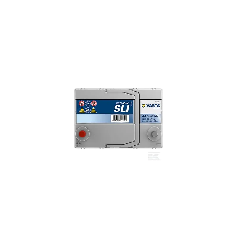 Batterie 12 V 40 Ah 330 A A15 VARTA Dynamic SLI