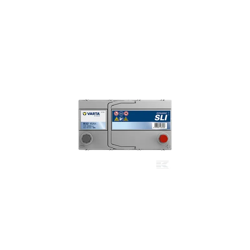 Batterie 12 V 45 Ah 330 A B32 VARTA Dynamic SLI