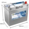 Batterie 12 V 45 Ah 330 A B32 VARTA Dynamic SLI