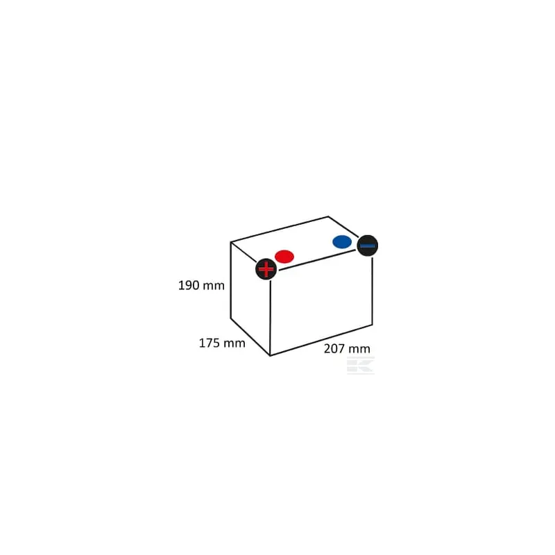 Batterie 12V 45Ah 400A Kramp