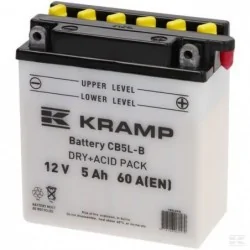 Batterie 12V 5Ah 60A avec pack d'acide Kramp