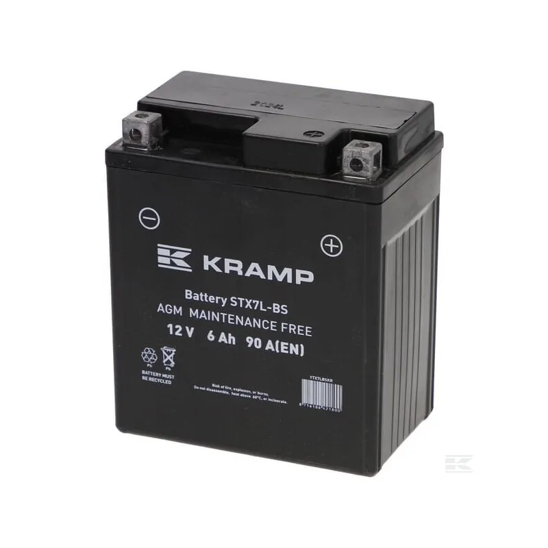 Batterie 12V 6Ah 90A fermée Kramp