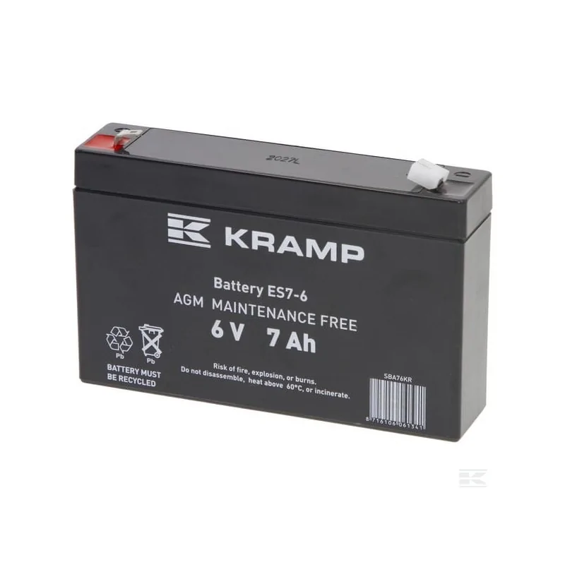 Batterie 6V 7Ah fermée Kramp