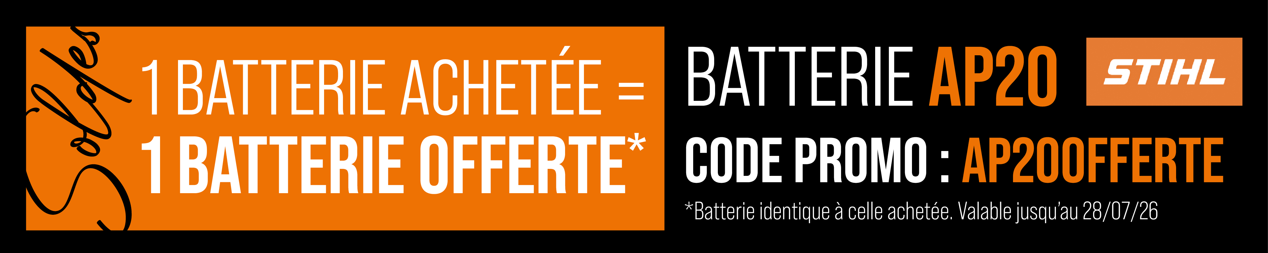 offre batterie AP 20